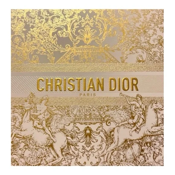 Christian Dior Box Gold and Cream/White New Condition with Dior Tissue Strands - Picture 3 of 3